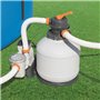 Filtre a sable BESTWAY Flowclear 5 678 L/h + pré-filtre compatible toutes piscines de 1 100 a 42 300 L