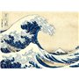 Clementoni  - Puzzle 1000 pieces - Hokusai : La Vague - Collection Museum - Fabriqué en italie