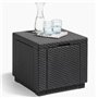 Keter Pouf de rangement Cube Graphite 213816 422801