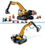 LEGO City 60420 La pelleteuse de chantier jaune, jouet pour enfant a partir de 8 ans
