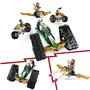 LEGO NINJAGO 71820 Le véhicule combiné de l'équipe des ninjas - Planeur, bolide ou motos