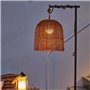 Suspension nomade - LUMISKY - HANG BOHEME - H35 cm - Polyrotin avec corde - LED blanc chaud et blanc dimmable