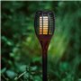 Torche solaire Maity Sun - Effet flamme - LED - H 80 cm - Blanc chaud - LUMI JARDIN