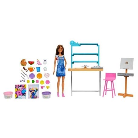 Barbie Bien-etre Coffret Atelier d'art créer et se détendre