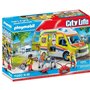 PLAYMOBIL - 71202 - City Action Les Secouristes - Ambulance avec effets lumineux et sonore