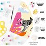 CreArt Zebre 20x20 cm - format carré - Peinture par numéros  Des 12 ans  Ravensburger - 23666