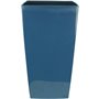 Bac a fleurs carré RIVIERA NUANCE - Plastique - L38xP38xH69 cm - Bleu