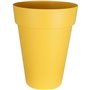 Bac a fleurs RIVIERA SOLEILLA - Plastique - Hauteur 53 cm - Jaune
