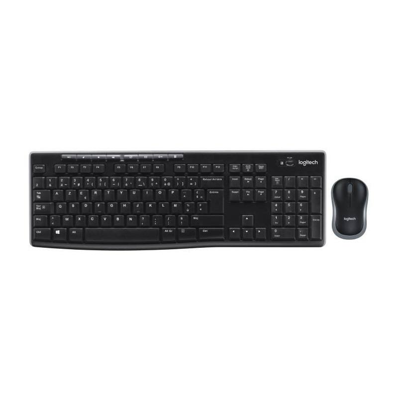 Ensemble Clavier Souris - Sans Fil - Logitech - MK270 - Azerty