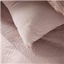 Parure de lit - TODAY - 123666 - 2 personnes - 240x220cm - Gaze de coton unie - Rose des sables