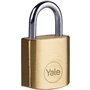 Cadenas laiton - YALE - Y110B/20/111/4 - 20mm - Anse acier - 3 clés