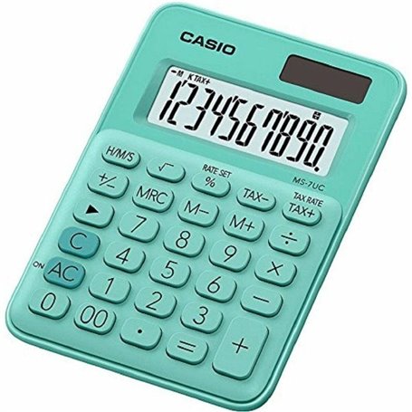 Calculatrice Casio MS-7UC-GN Vert Plastique