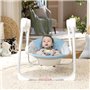 Ity by INGENUITY Sun Valley Canopy Portable Swing - Auvent, 2 jouets, siege inclinable 2 positions - Unisexe - 0-9 mois