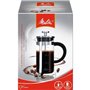 MELITTA Cafetiere a piston Micro-Ondable Premium en verre et inox 3 tasses