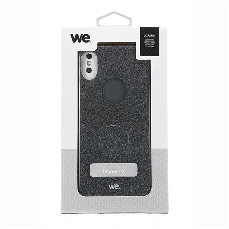 ***We coque de protection PAILLETTES APPLE IPHONE X Noir