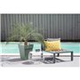 EDA PLASTIQUE - Pot de fleur mi-haut carré Toscane - 39 x 39 x H 53 cm - 51 L - Vert laurier