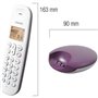 Téléphone fixe sans fil - LOGICOM - DECT ILOA 150 SOLO - Aubergine - Sans répondeur