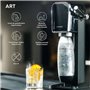 SODASTREAM Art - Machine a Eau Pétillante Noire - Pack 1 Bouteille 1L Compatible Lave-Vaisselle + 1 Recharge de Gaz 60L 
