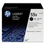 HP 55X pack de 2 toners noir grande capacité authentiques