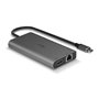 Lindy 43323 station d'accueil Avec fil USB 3.2 Gen 1 (3.1 Gen 1) Type-C Noir, Gris