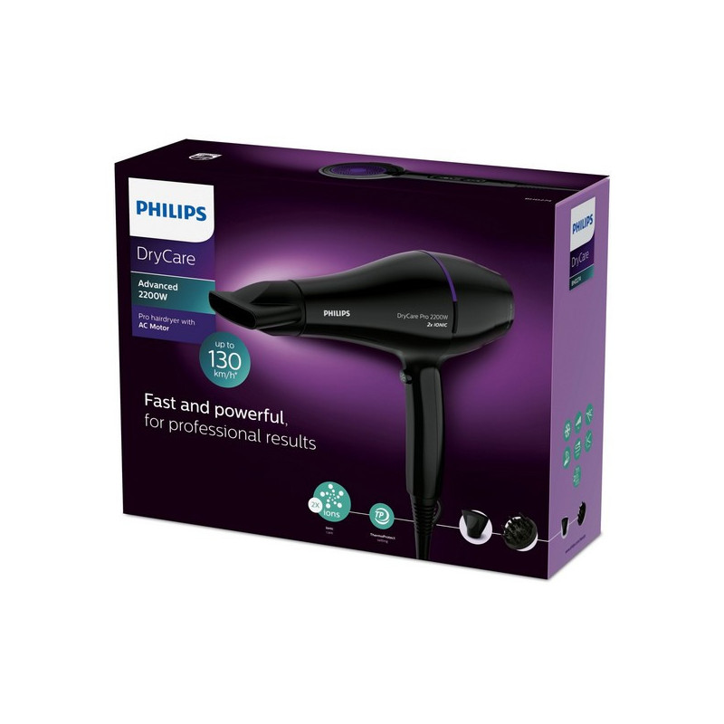 Image secondaire de Philips DryCare Sèche-cheveux Pro, moteur AC puissant, 2 200 W de puissance