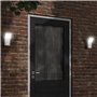 vidaXL Appliques murales LED d'extérieur avec capteurs 2 pcs blanc