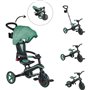 Tricycle évolutif EXPLORER 4 EN 1 PLIABLE - GLOBBER - Olive - Draisienne - de 10 mois a 5 ans - Montage sans outils