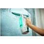 Kit aspirateur a vitres Dry&Clean 51001 Leifheit - Lave vitre sans trace nettoyeur fenetres 360° multi usages avec manch