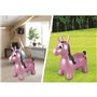 LEXIBOOK - Licorne Sauteuse Gonflable Rose - 3 ans et +