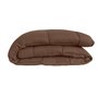 CALGARY Couette chaude Microfibre 400g/m² Chocolat & Corail 140x200cm