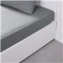 Drap housse TODAY Essential - 160 x 200+30 cm - 2 personnes - 100% Coton uni - Acier