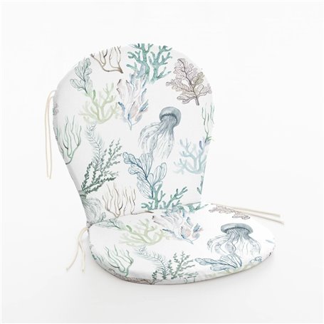 Coussin de chaise Belum 0120-401 48 x 5 x 90 cm Méduse