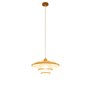 Suspension DKD Home Decor Naturel Bambou 50 W 40 x 40 x 17 cm