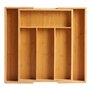 Range-couverts Extensible Marron Bambou (29 x 5 x 38 cm)