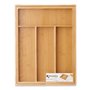 Range-couverts Extensible Marron Bambou (29 x 5 x 38 cm)
