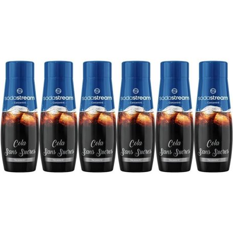 Lot de 6 Concentrés COLA SANS SUCRES SODASTREAM - 440ml