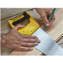 Scie égoine STANLEY SharpCut - Lame 450mm - Denture Universelle double biseau - Guide 45° et 90°