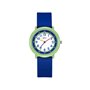 Montre enfant étanche à quartz - Modèle Flex - Bleue/Verte