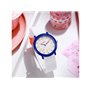 Montre enfant étanche à quartz - Modèle Flex - Blanche/Bleue