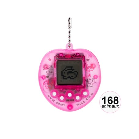 Animal électronique virtuel 168 animaux - Modèle Evolution - Rose