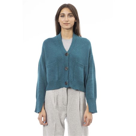 Alpha Studio Pulls Bleu Femme