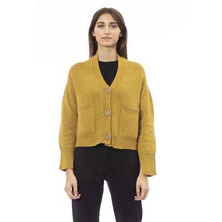 Alpha Studio Pulls Jaune Femme