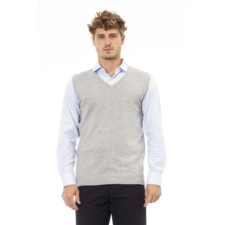 Alpha Studio Gilet Gris Homme