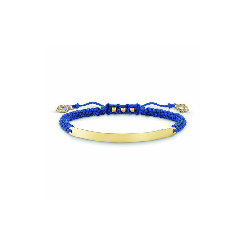 Bracelet Femme Thomas Sabo LBA0067-899-1 Bleu Argent Doré (21 cm)