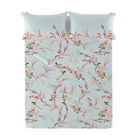Drap HappyFriday Chinoiserie  Multicouleur 260 x 270 cm (asiatico/oriental)