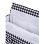 Sac organisateur pour poussette de bébé Mi bollito Noir Vichy 10 x 35 x 35 cm