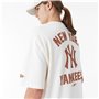 T-shirt à manches courtes homme New Era  WORDMARK OS TEE NEYYAN 60435536  Blanc (XL)