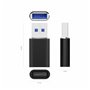 AISENS A108-0678 changeur de genre de câble USB Type-C USB Type-A Noir