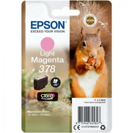 Epson Squirrel Singlepack Light Magenta 378 Claria Photo HD Ink
