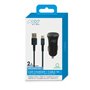 PACK CHARGEUR VOITURE 2A + CABLE MICRO USB 1M NOIR